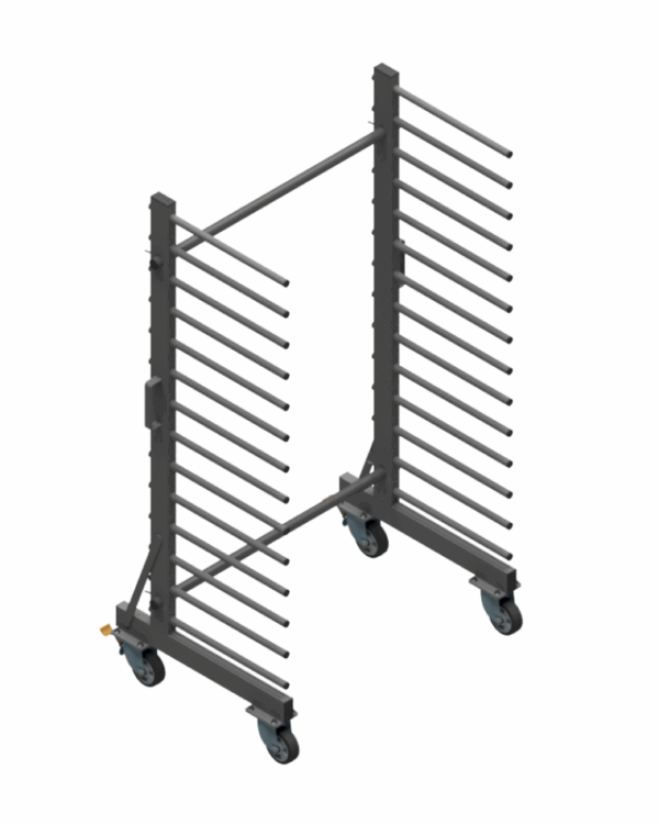 Wózek WL1000S1-14P - 14 Półkowe Professional