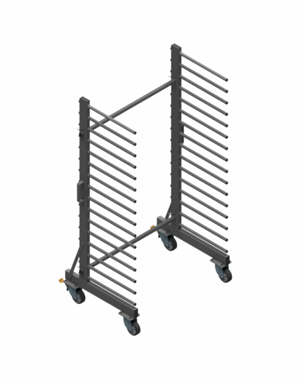 Wózek WL1000S1-16P - 16 Półkowe Professional