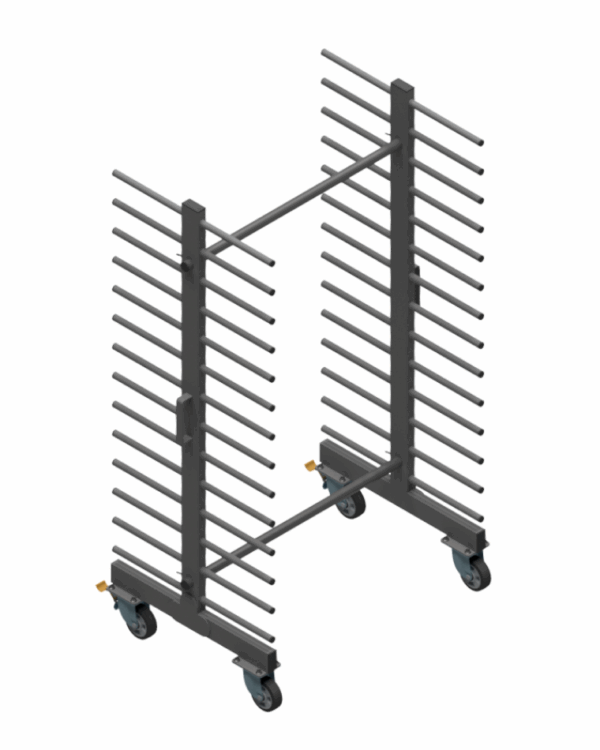 Wózek WL1000S2-14P - 14 Półkowe Professional