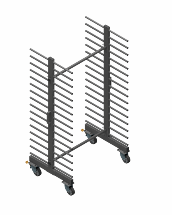 Wózek WL1000S2-16P - 16 Półkowe Professional