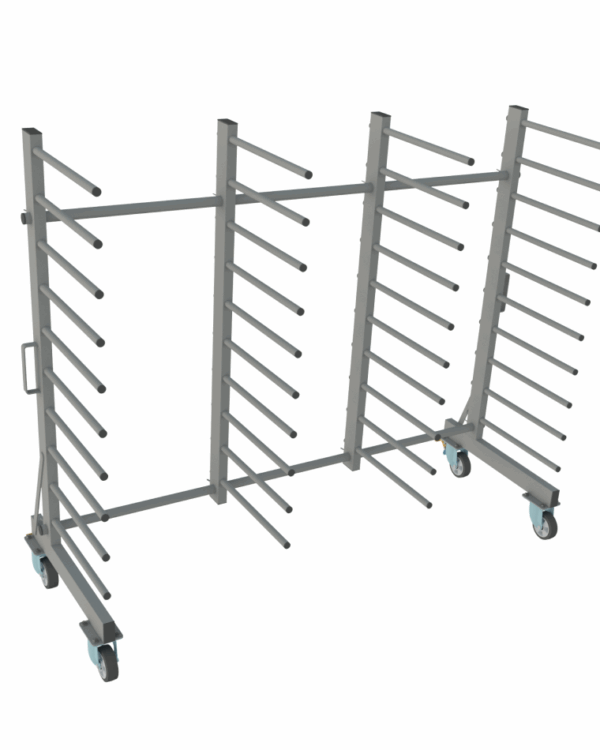 Wózek WL2000S1-10P - 10 Półkowe Professional