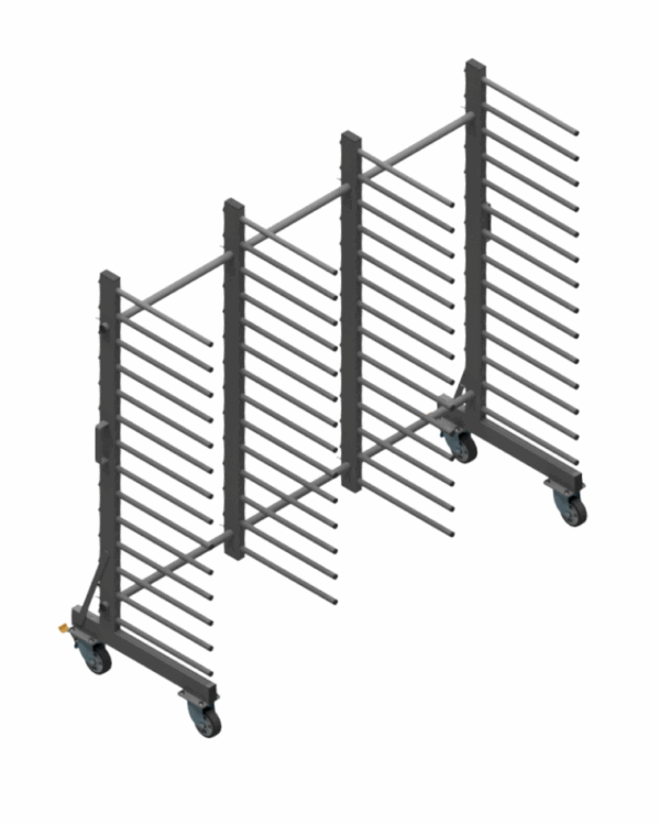 Wózek WL2000S1-14P - 14 Półkowe Professional