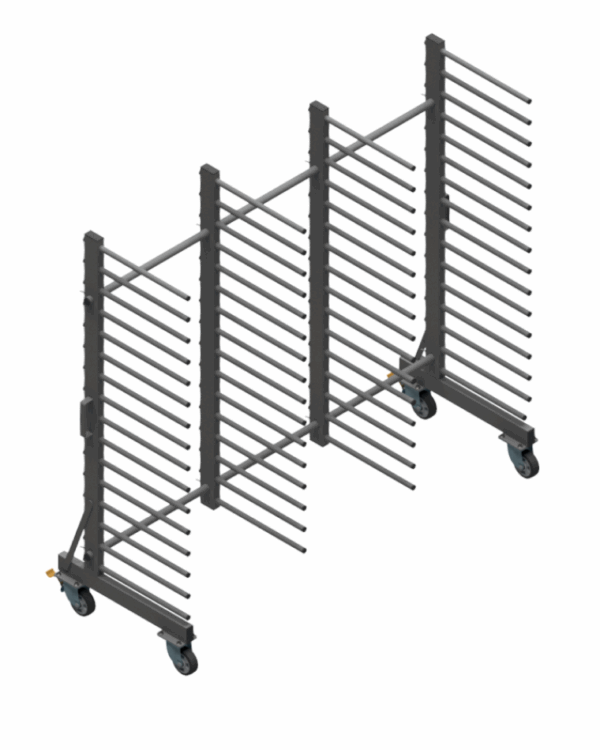 Wózek WL2000S1-16P - 16 Półkowe Professional