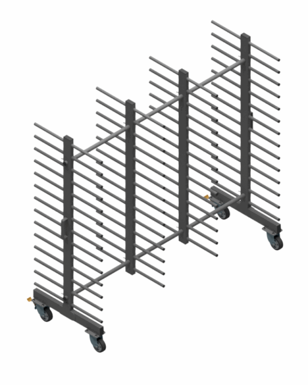 Wózek WL2000S2-14P - 14 Półkowe Professional