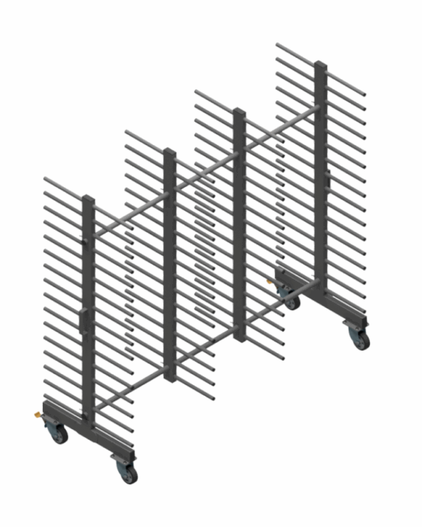 Wózek WL2000S2-16P - 16 Półkowe Professional