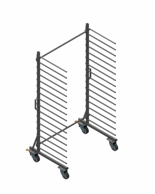 Wózek WL1000S1-16P - 16 Półkowe LITE