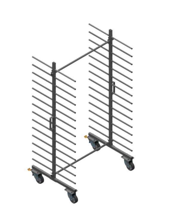 Wózek WL1000S2-14P - 14 Półkowe LITE
